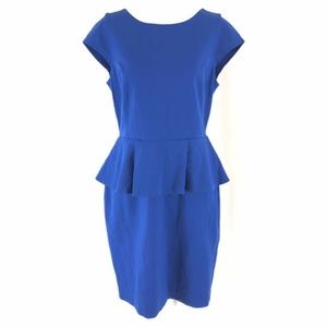 Banana Republic Blue Peplum Dress